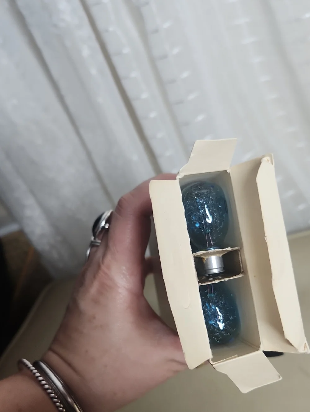 NOS vintage 60's General Electric (GE) M3B blue flashbulbs Set of 12